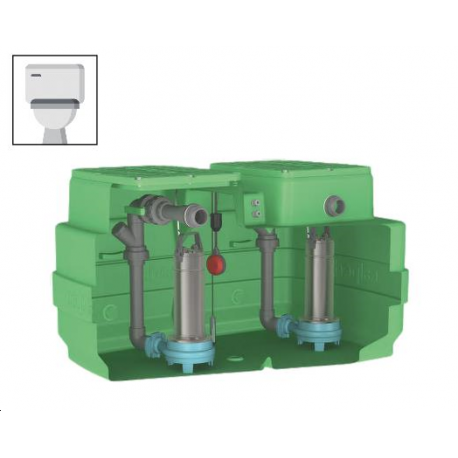 CAL500 2GQGM 6 - 2 pompes - Avec pied d'assise