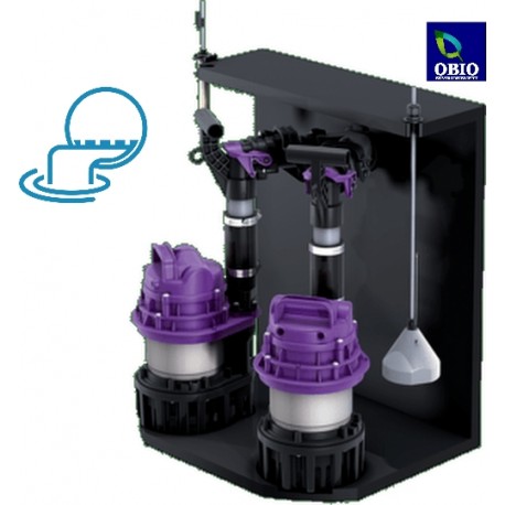 Kit puisard 2 pompes eaux pluviales